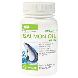 Omega-3 Salmon Oil Plus 90 Capsules | Healthy Living | Food Supplements | Weight Management