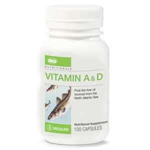 Vitamin A & D - 100 Capsules | Healthy Living | Food Supplements | Weight Management