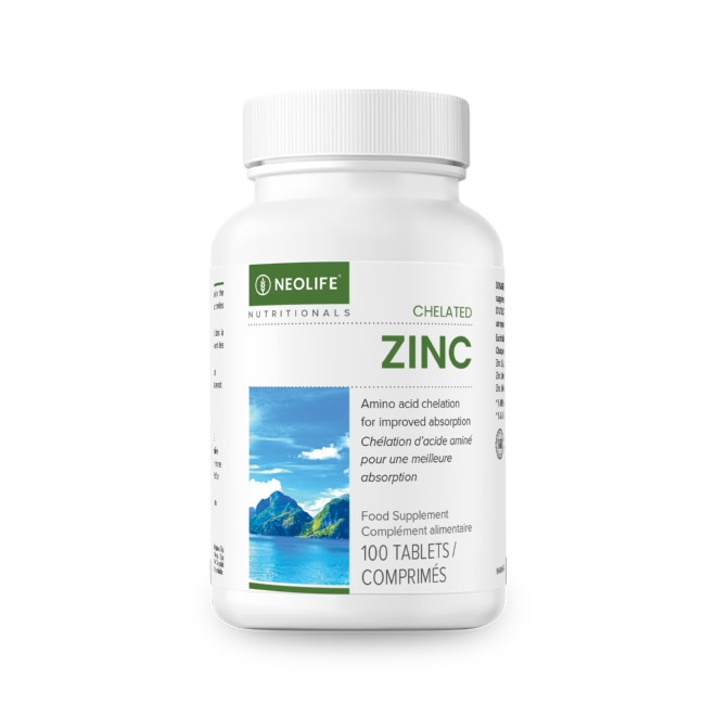 Chelated Zinc - 100 tablets